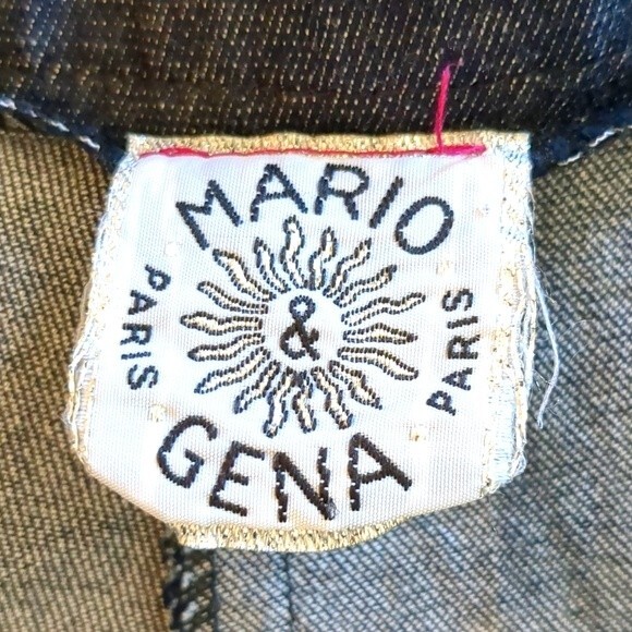 MARIO & GENA FLOWER PANTS EMBROIDERED RICK RACK TRIM CROP BELL BOTTOMS Vintage - Picture 8 of 10